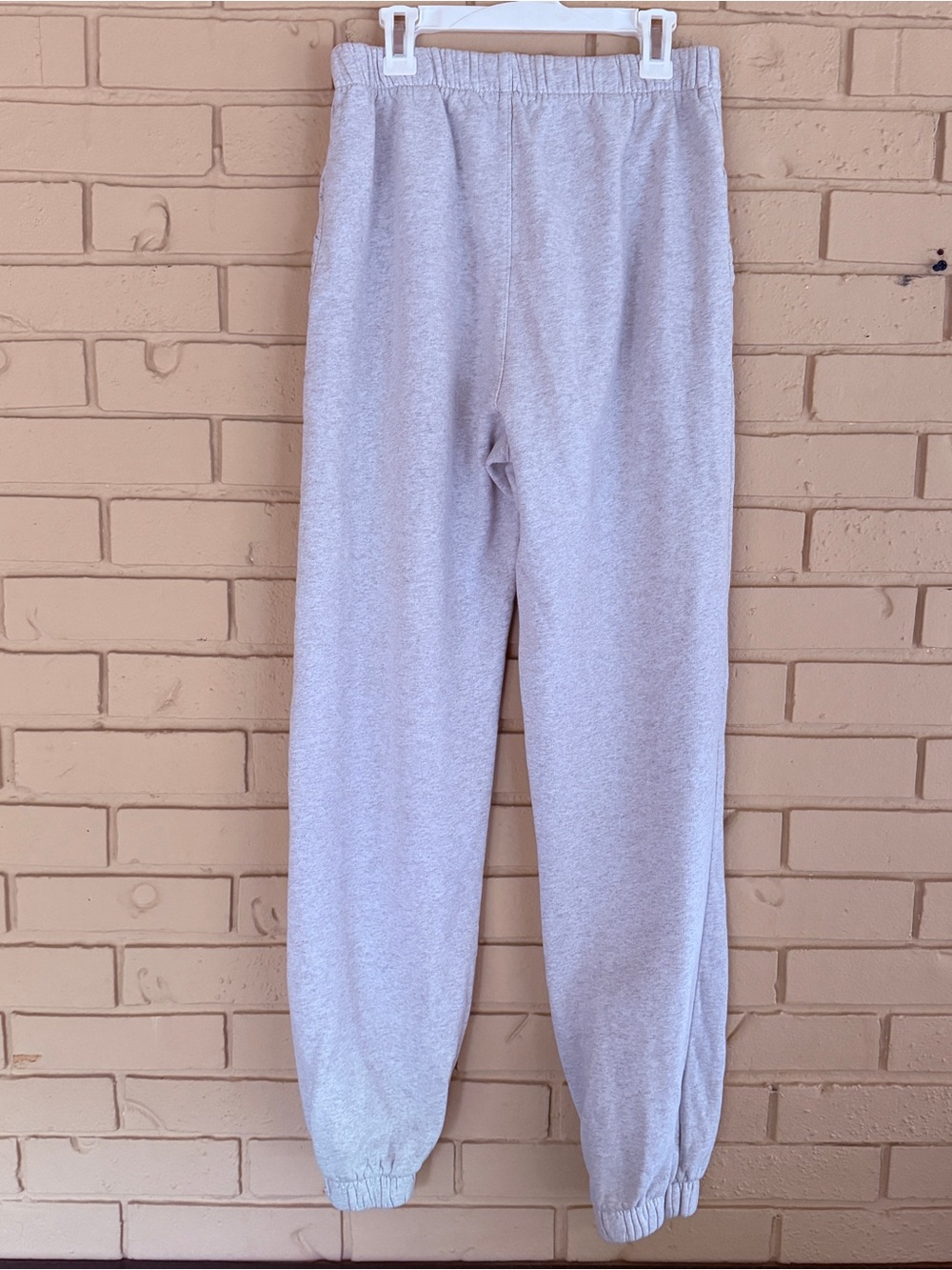 BRANDY MELVILLE Heather Grey Cotton Jogger Sweat Pants Lounge Baggy Casual O/S